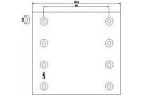 Комплект тормозных башмаков барабанные тормоза Textar 1947706 Meritor (Ror): MBLK2460. Saf Holland: 1057006700