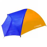 Палатка туристическая Кама-4 двухслойная, (240+80)*205*130 см, цвет оранжево-синий