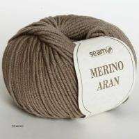 Пряжа Seam Merino Aran Сеам Мерино Аран, 13 холст, 100% мериносовая шерсть экстрафайн супервош, 50г, 87м, 1 моток