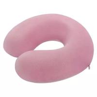 Подушка под шею Neck memory foam, розовая