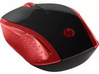 Мышь HP 200 Emprs красный оптическая (1000dpi) беспроводная USB для ноутбука (2but)