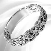 Кольцо женское серебряное православное широкое резное "Птицы Небесные" оберег ручной работы Размер 21
