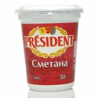 Сметана 30% ТМ President (Президент)