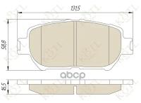 3314Kt Колодки Тормозные Fr Toyota Camry 0801-1106, Sol KOTL арт. 3314KT