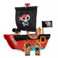 Фигурка Le Toy Van Игрушечный пиратский корабль