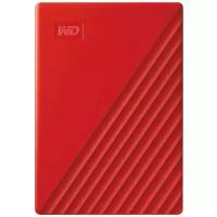 Внешний HDD 2Tb WD USB3.0 WDBYVG0020BRD-WESN My Passport 2.5" красный