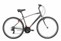 Велосипед Stark Terros 28.2 V (2023) (Велосипед Stark'23 Terros 28.2 V серый/черный/оранжевый 18", алюминий,HQ-0010099)