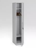 Индивидуальный шкаф в раздевалку, Серый 35.5 x 50 x 192 см