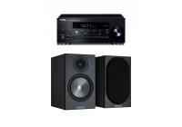 YAMAHA Полочная Акустика Monitor Audio Bronze 50 (6g) + Cd Ресивер Yamaha Crx-n470 Black