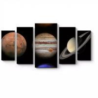 Модульная картина Picsis Планеты солнечной системы (100x55)