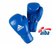 Боксерские перчатки Adidas AIBA синие (Унции-10 унц)