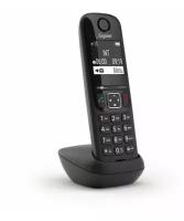 Трубка доп. Dect Gigaset AS690HX черный для AS690