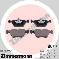 Колодки тормозные BMW 3/5/5 Touring 85>03 ZIMMERMANN 20968.195.1