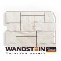 Фасадная панель HOLZPAST WANDSTEIN ТУФ белый 1шт-795х595-0.47 кв.м