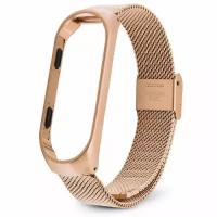 Ремешок для фитнес-браслета Xiaomi Mi Band 3 Milanese Loop золотой