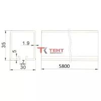Профиль направляющий L=5,8 м