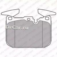 DELPHI Колодки тормозные BMW 1 F20/F21/3 F30 11- передние