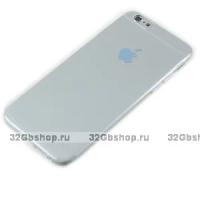 Серый прозрачный силиконовый чехол для iPhone 6 Plus /айфон 6s Plus (5.5")