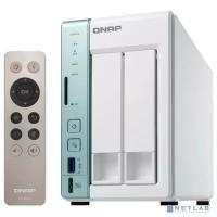 QNAP D2 Pro Сетевое хранилище 2 отсека для HDD, с функцией USB Quick Access, HDMI-порт. Intel Celeron N3060 1,6 ГГц (до 2,48 ГГц), 1 ГБ