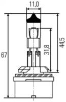 Лампа накаливания, противотуманная фара Hella 8GH008991021