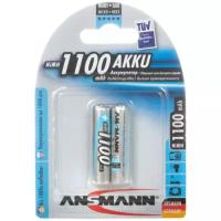 Аккумулятор ANSMANN LR03 AAA 1100 mAh (уп 2 шт)