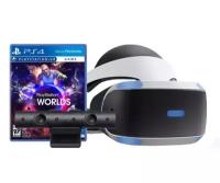 Шлем виртуальной реальности PlayStation VR (CUH-ZVR2) + PlayStation Camera + игра PlayStation VR Worlds (PlayStation 4)