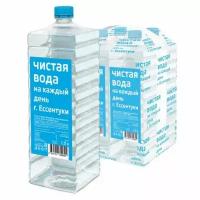 Чистая вода на каждый день природная 1 литр, без газа, пэт, 4 шт. в уп