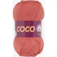 Пряжа vita cotton coco, 100% хлопок, 50гр/240м 4328 дымчатый коралл