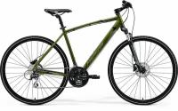 Велосипед Merida CROSSWAY 20-D 28" (2021) (Велосипед Merida 2021 CROSSWAY 20-D, 700C, XS(44) Зеленый/Черный (6110888307))