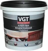 Клей ПВА Столярный VGT 1кг Водостойкий / ВГТ Столярный