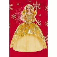 Кукла Barbie Holiday 2020 Doll Blonde Long Hair (Барби Праздничная 2020 блондинка)