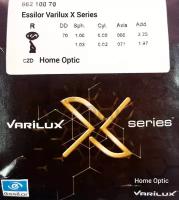 Линза Essilor 1.67 Stylis Varilux X 2 Transitions Gen 8 Amethystt Crizal Drive