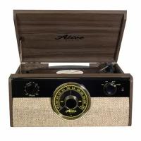 Виниловый проигрыватель Alive Audio Fusion Dark Wood с Bluetooth и Fm-радио