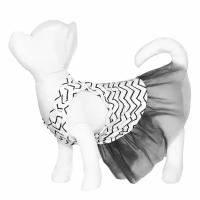 Yami-Yami одежда платье для собаки с серой юбкой из фатина