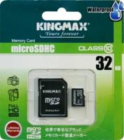 Карта памяти Kingmax Micro SDHC 32GB Class 10 Waterproof