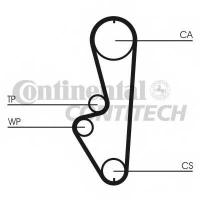 Ремень ГРМ MAZDA 626 III (GD) 2.0 [1987/09-1990/10] CONTITECH CT765