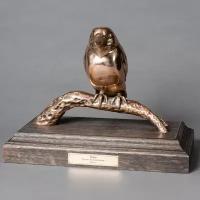 Бронзовая статуэтка "Птица" ( бронза без тонировки)
