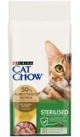 CAT CHOW SPECIAL CARE STERILISED для взрослых кастрированных котов и стерилизованных кошек (7 + 7 кг)