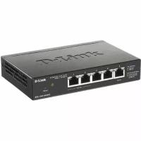 Коммутатор D-Link EasySmart L2 Switch 4х1000Base-T (2x1000Base-T PoE), 1x1000Base-T PD PoE, PoE Budget 18W, PD PoE power only