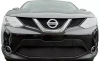 Защита радиатора Nissan Qashqai 2014-> черная