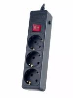 Сетевой фильтр Perfeo Power Plus 3 Sockets 3m Black PF-PP-3/3.0-B