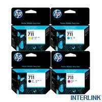 HP T120-T520-INK-PACK Картриджи комплектом 711-Pack полный набор 4 шт. MultiPack