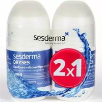 Sesderma DRYSES Deodorant roll-on antiperspirant Дезодорант-антиперспирант для мужчин против чрезмерного потоотделения, 75 мл + 75 мл