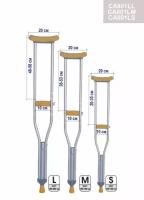 Костыли Тривес подмышечные металлические CA801L