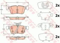 Колодки тормозные задние Ford Mondeo V/Mondeo V Turnier 14> TRW GDB2115