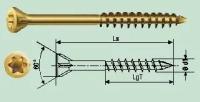 Шурупы Spax для массивной доски T-STAR