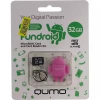 SD карта Qumo Fundroid QM32GCR-MSD10-FD-PNK