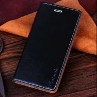 Чехол-обложка с подставкой для Lenovo S820 черный кожаный