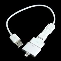 Адаптер Gembird A-USBTO14B 3 в1 для mini-USB, micro-USB, iPhone4, iPhone5, iPad