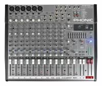 Phonic AM642D USB Микшерный пульт 14-и канальный, 6 моно микр./лин. входов + 4 стереовхода, 2 подгруппы